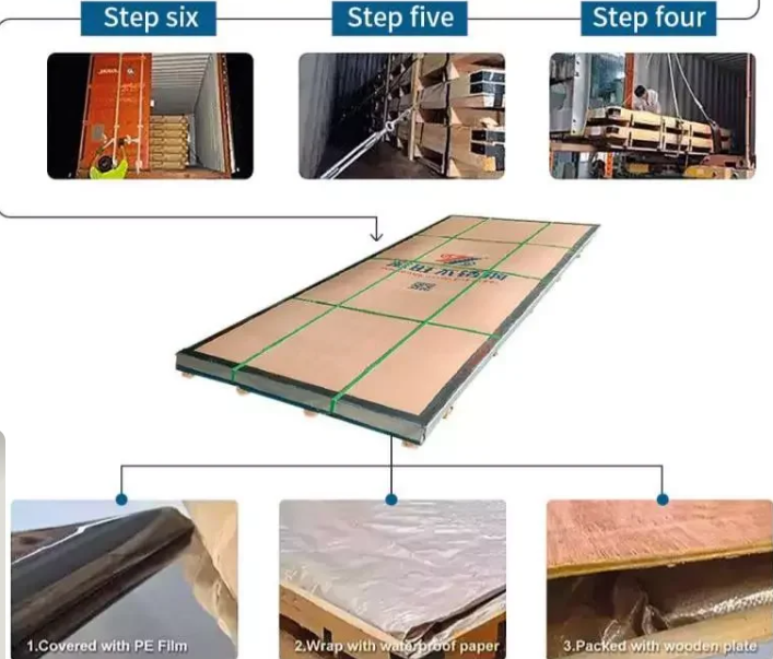 embalagem de chapa de aço inoxidável