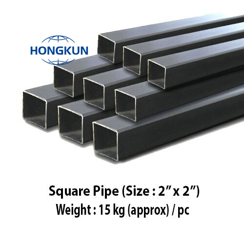 Q235 A53 Grau B Sch40 Sch80 Tubo quadrado de aço inoxidável, tubo quadrado galvanizado, tubo retangular de aço carbono, preço de fábrica